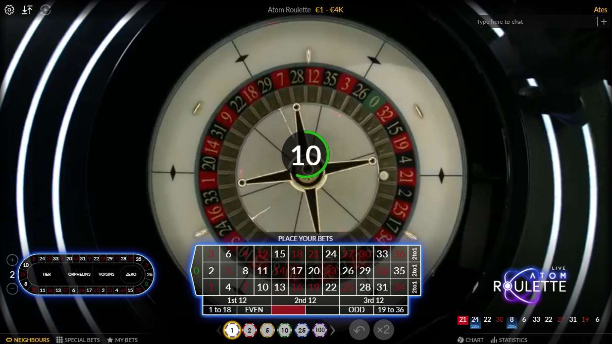 Casino veb-saytida ruletka